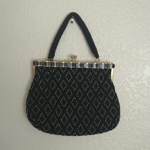 Vintage 50-60s Conmar hand made fully beaded hand purse